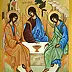 Malwina Wójcik - The Old Testament Trinity - painted on the basis of a 15th c. icon by Andrei Rublev from Russia