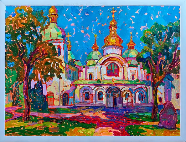 Anastasiia Kurkova, Święta Zofia Kijowska, Obraz olejny - płótno, 80 x 60