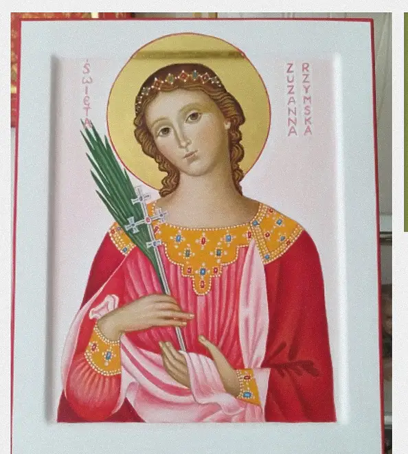 Jadwiga Kowalska, Święta Zuzanna , Tempera - deska, 25 x 30