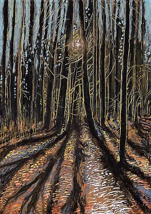   - Luminous crown of twigs