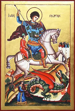 Malwina Wójcik - St George Kampf mit dem Drachen