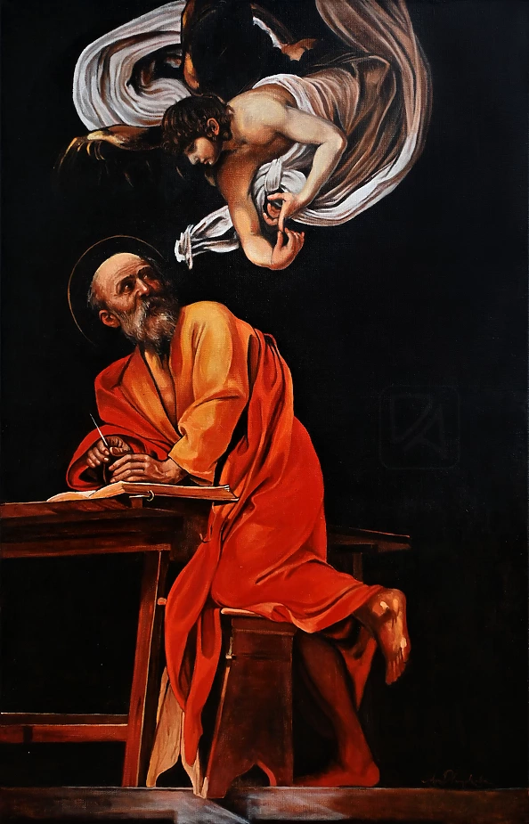 Agnieszka Długołęcka - Święty Mateusz i Anioł