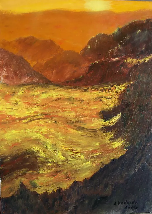 Antonina Radzięda - Dawn in mountains