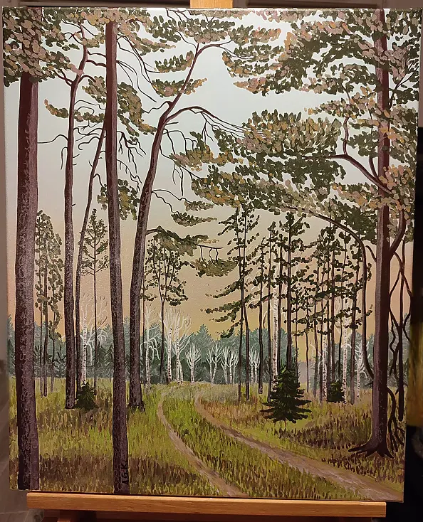 Aleksandra Gaweł Krajska - Dawn in the forest