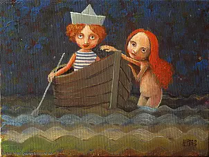   - Mermaid and shipwreck
