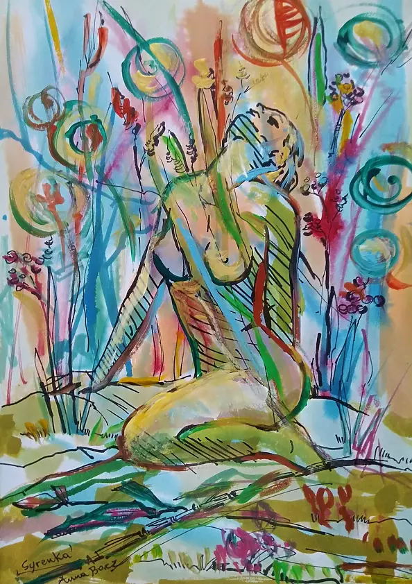 Anna Borcz - Watercolor mermaid