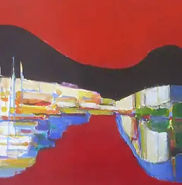Zbigniew Nowosadzki, Сирос-Черная Гора, Акрилова картина - папір, 30 x 20