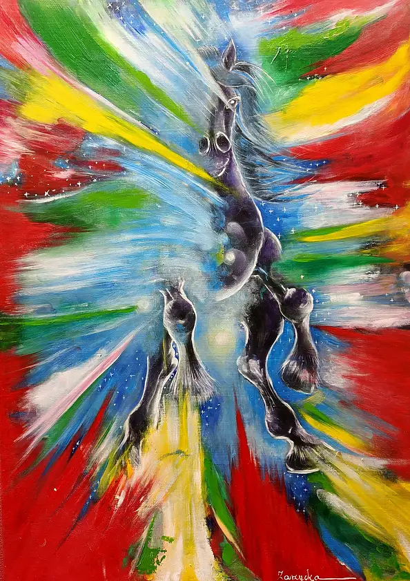 Anna Zarzycka, Szał III, Obraz olejny - , 49 x 70