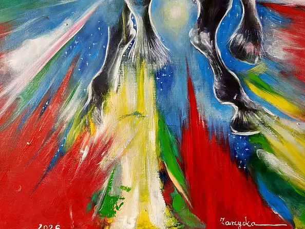 Anna Zarzycka, Szał III, Obraz olejny - , 49 x 70