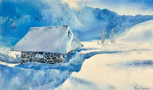 Michał Suffczyński - A hut in the Valley of Five Ponds
