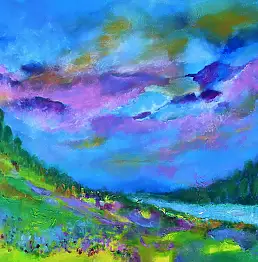 Alicja Wysocka, Nature folle, Peinture acrylique, Peinture à l'huile - toile, 70 x 50