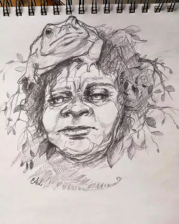 Adriana Laube - "Szamanka z żabą"