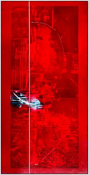 Jakub Margasinski, Szczelina, Obraz akrylowy - deska, 60 x 120