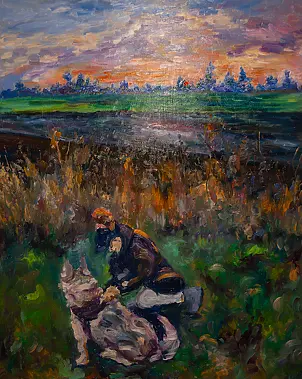 Marcin Stępniowski - "Szczotkowanie psa"