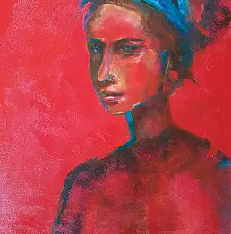 Anna Grudzien, Szeptucha, Obraz olejny - płótno, 40 x 50