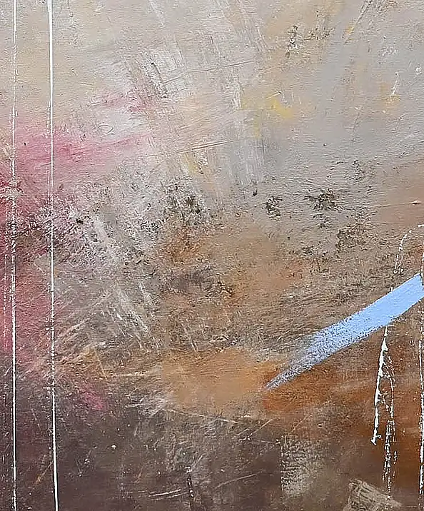 Iwona BORKOWSKA, Szkarłatny Zmierzch, Obraz akrylowy, Techniki mieszane - płótno, 90 x 100