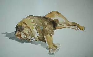   - Szkic " Spacy kociak"