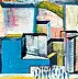 Przemyslaw Michalczuk, Glass houses 9, Acrylic painting, Oil painting - canvas, 100 x 100