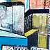 Przemyslaw Michalczuk, Glass houses 9, Acrylic painting, Oil painting - canvas, 100 x 100