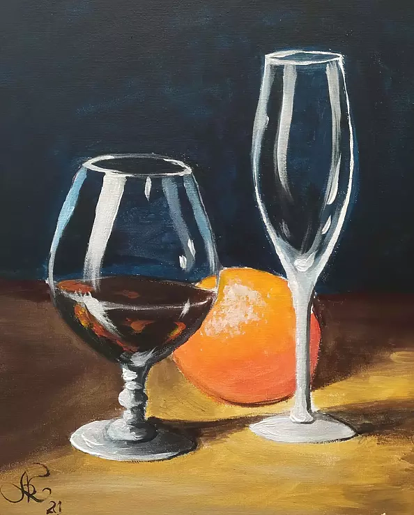 Ryszard Niedźwiedzki - Glass and orange