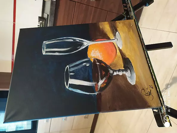 Ryszard Niedźwiedzki - Glass and orange