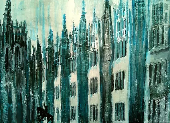 Marzena Salwowska - Scottish Aberdeen seen from Toruń