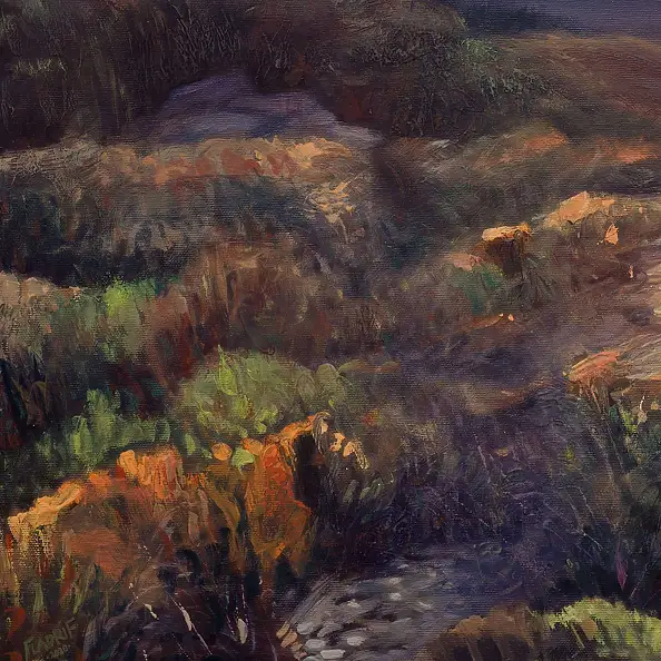 Wojciech Pater, Szlak Te Araroa na Południowej Wyspie, Obraz olejny - płótno, 60 x 80