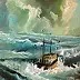 Krzysztof Kłosowicz, "Storm IV", Oil painting - canvas, 40 x 50