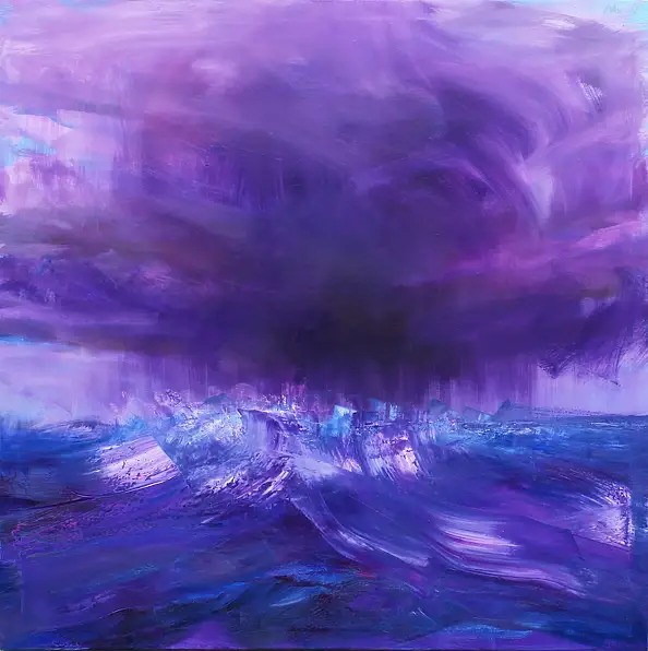Cyprian Nocoń, Sztorm Opanowanie, Obraz olejny - płótno, 120 x 120