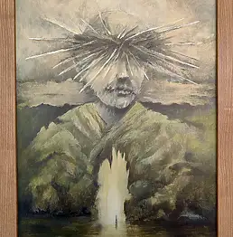 Marcin Szywała, Cercando una via, Quadro a olio - pannello, 50 x 70