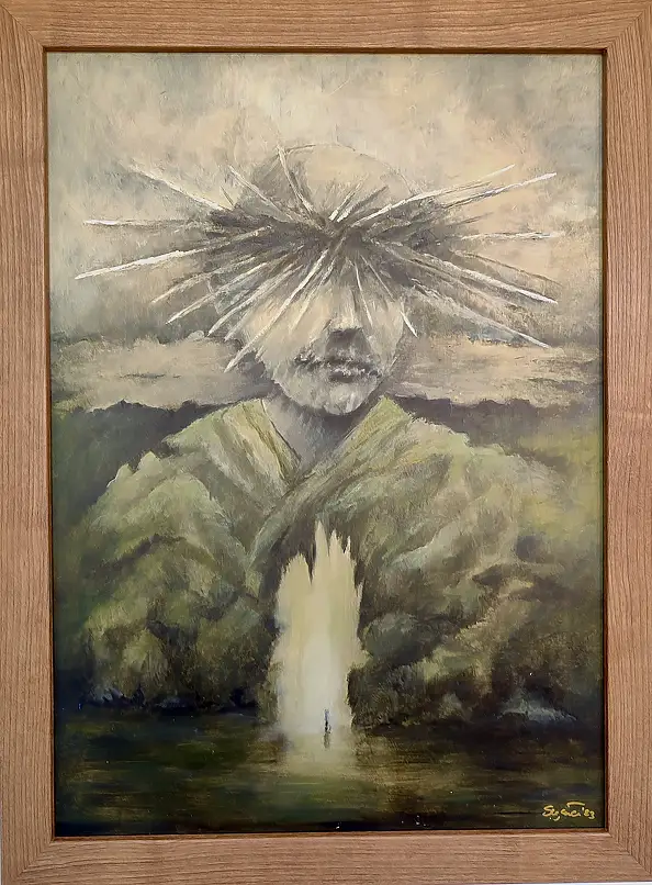 Marcin Szywała, Szukając drogi, Obraz olejny - płyta, 50 x 70