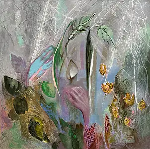 Anna Lupa Suchy, Szukam światła, Obraz olejny - płótno, 50 x 50