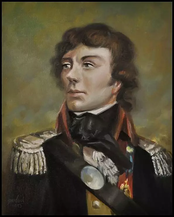 Damian Gierlach - WILLY KOŚCIUSZKO portrait oil painting 24x30cm GIERLACH