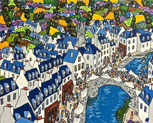 Bruno Tremohars - Market in PONT-AVEN