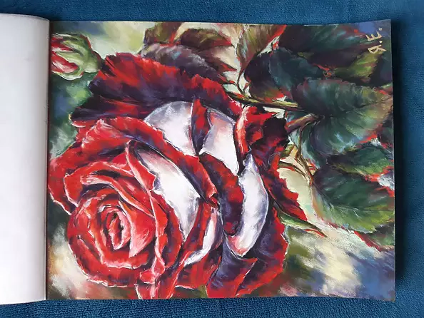 Yana Yeremenko - "THE ROSE" pastel drawing