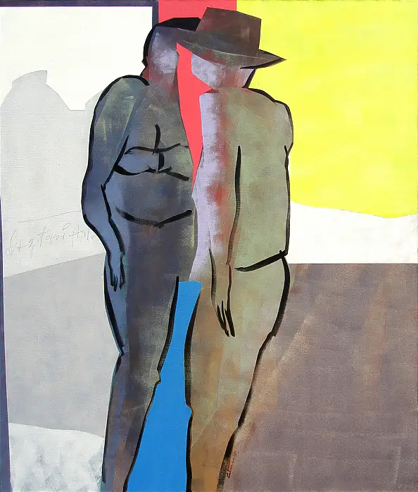 Włodek Warulik, TYLKO TY, TYLKO JA, Obraz akrylowy - płótno, 110 x 130