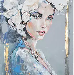 Sylwia Kalinowska, "TY JESTEŚ NIEBEM...", Obraz olejny, Pastel - płótno, 80 x 140