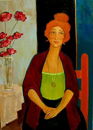 Krystyna Ruminkiewicz - Taja one with flowers