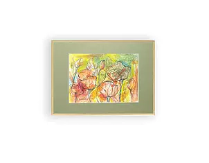 Anna Skowronek - Tajemniczy ogród - akwarela