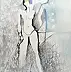 Anna Lupa Suchy, Tak jest, Akwarele - papier, 6 x 29