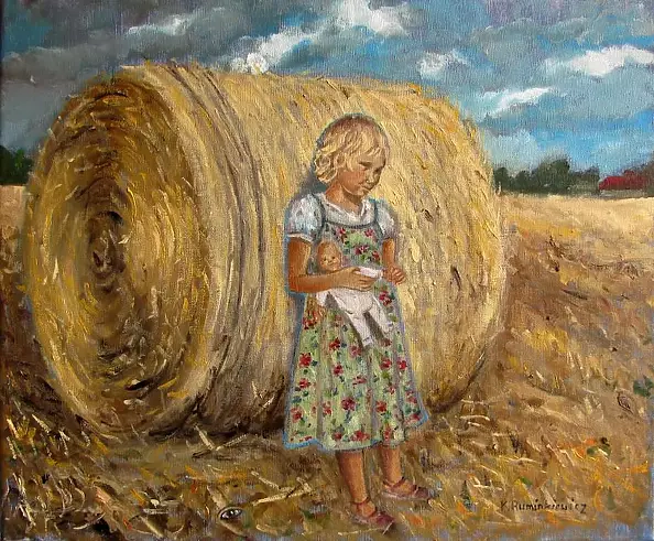 Krystyna Ruminkiewicz - One girl on vacation with her grandmother