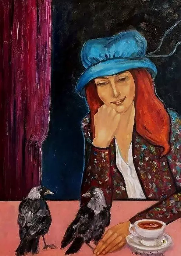 Krystyna Ruminkiewicz - One and three jackdaws
