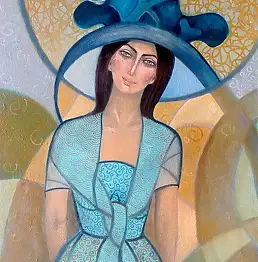 Krystyna Ruminkiewicz, Taka jedna pałacowa, Obraz akrylowy, Obraz olejny - płótno, 70 x 100