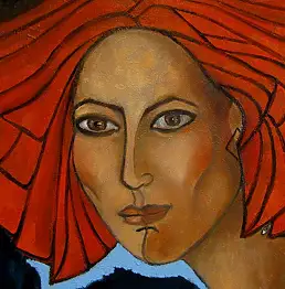 Krystyna Ruminkiewicz, Taka jedna szalona, Obraz olejny - płótno, 50 x 60