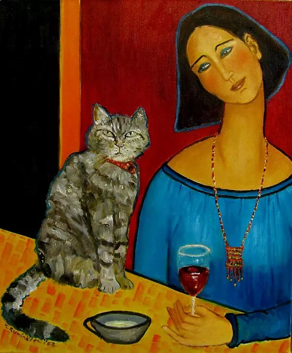 Krystyna Ruminkiewicz - This one of a cat