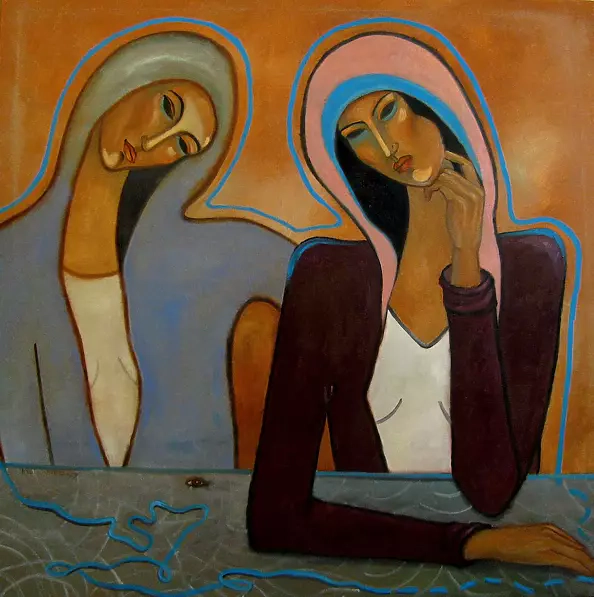 Krystyna Ruminkiewicz - Two and a blue thread