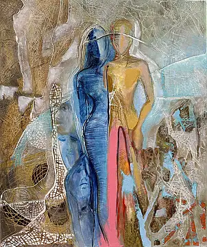 Anna Lupa Suchy, Something like that, Oil painting - canvas, 45 x 60
