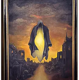 Dariusz Kalinowski, Wo die Welt endet, Ölbild - Leinwand, 50 x 70