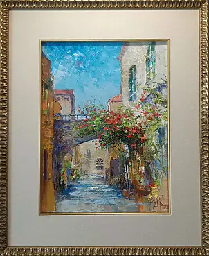 Paweł Łącki, Tam, gdzie lato nie przemija, Obraz olejny - płótno, 30 x 40
