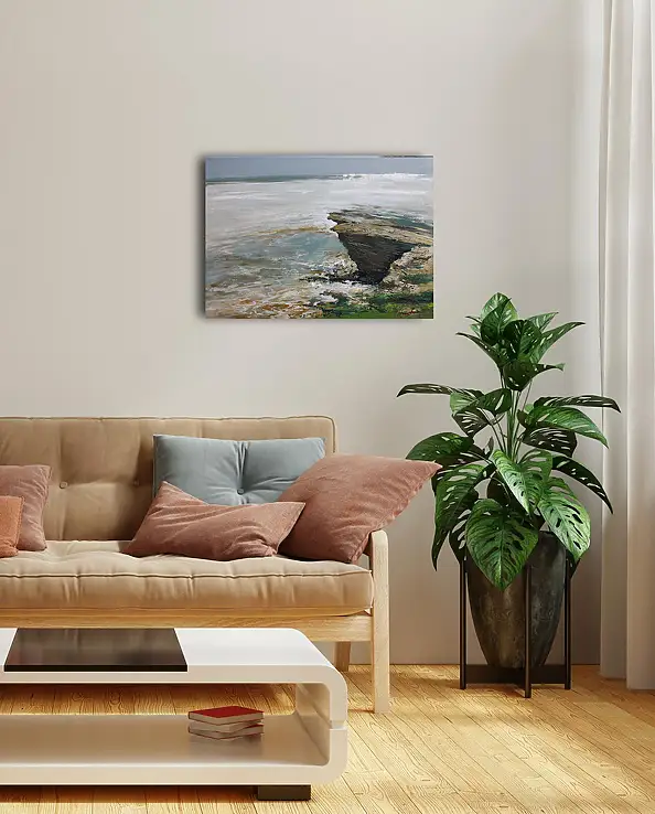 Henadzy Havartsou, Dove riposa l'acqua, Quadro a olio - tela, 70 x 50